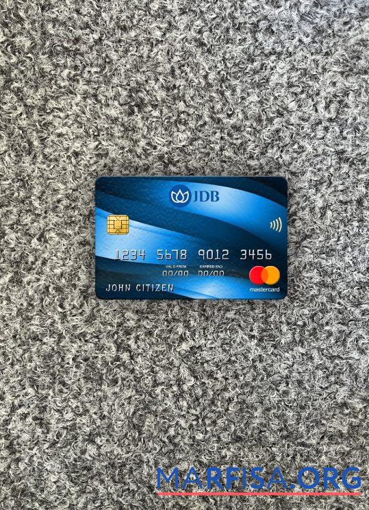 Printable Laos Joint Development Bank mastercard photolook front template